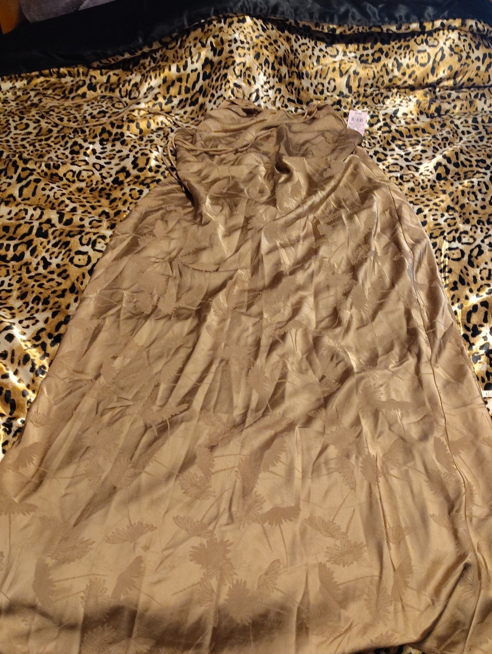 wild fable Brown Strapless Maxi Dress